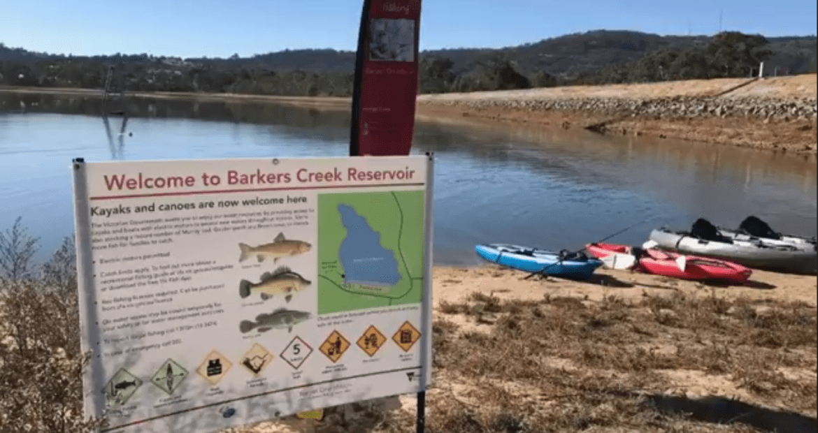 Barkers Creek Reservoir open to kayaks