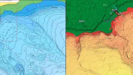 C-MAP Vs Default Map