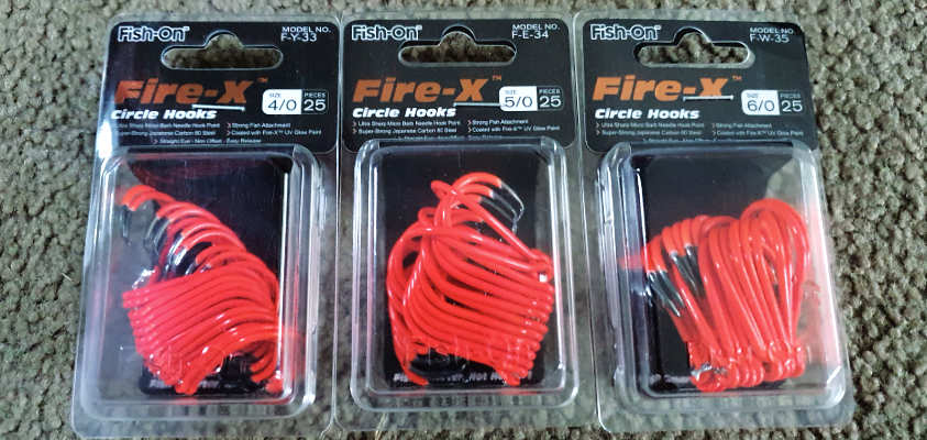 Fish-On Fire-X UV Circle Hooks